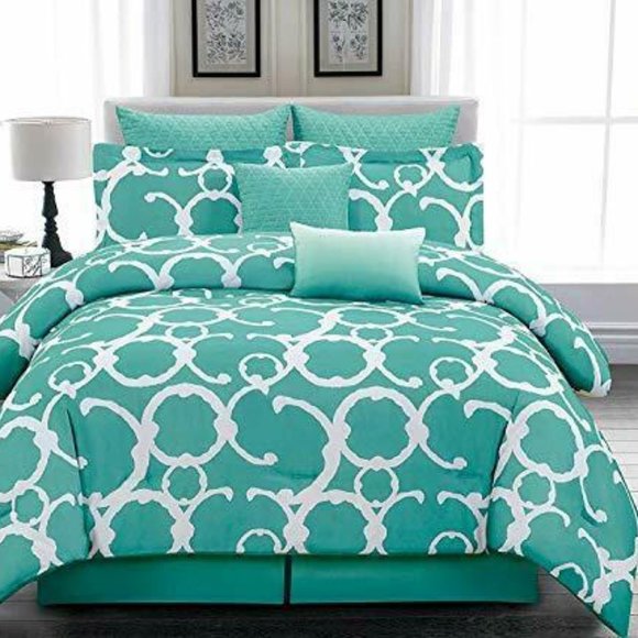 Rhys Dusty Blue Ultra Comfort 8 Pcs Oversized - Picture 1 of 1